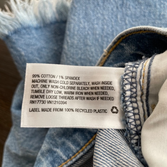 Universal Thread Goods Co. Size 10R High Rise Vintage Straight Shorts Frayed Hem - Picture 5 of 6